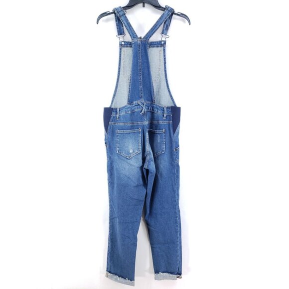 Indigo Blue Maternity Overalls Women's Size XS - Picture 2 of 10